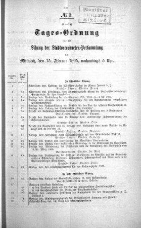 No. 5. (53-74), 15. Februar 1905