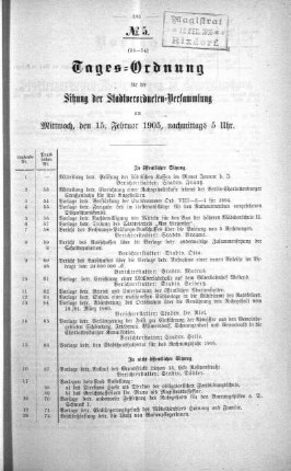 No. 5. (53-74), 15. Februar 1905