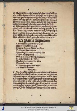 De Patria scriptorum.