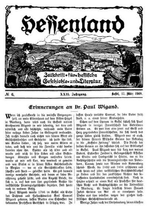 No. 6, 17. März 1908