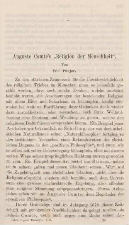 385-404 Auguste Comte's "Religion der Menschheit"