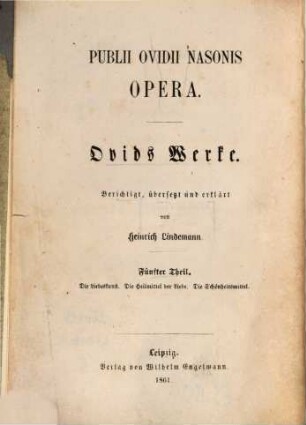 Publii Ovidii Nasonis Metamorphoseon : Libri XV, 5