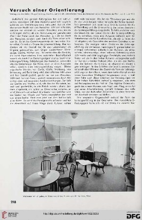 7: Versuch einer Orientierung : Vortrag des Architekten Hugo Häring, Berlin, auf der 20. Jahresversammlung des Österreichischen Werkbundes
