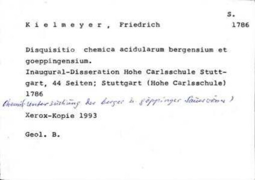 Literaturangabe Kielmeyer