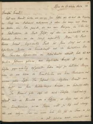 Brief v. 28. Oktober 1850 von Mohnicke an Schoemann