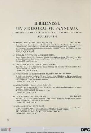 II. Bildnisse und Dekorative Panneaux (Nr. 100-115)