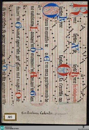 Cisioianus - Cod. Donaueschingen 103