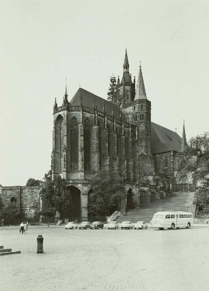 Erfurt, Domplatz, Parkplatz