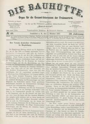 No. 40. Frankfurt a. M., den 5. Oktober 1907. 50. Jahrgang.
