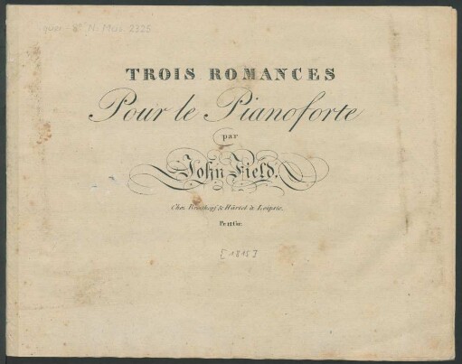 Trois Romances Pour le Pianoforte