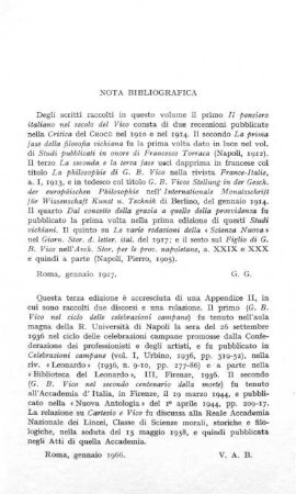 Nota bibliografica