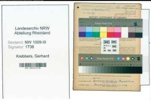 Entnazifizierung Gerhard Krebbers , geb. 27.04.1881 (Landwirt)