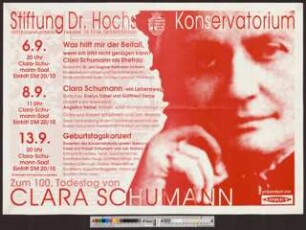 Zum 100. Todestag von Clara Schumann
