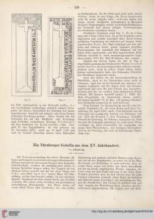 18: Ein Nürnberger Gobelin aus dem XV. Jahrhundert