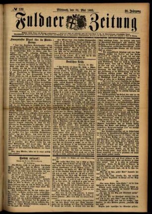 Ausgabe vom Mittwoch, den 31. Mai 1893.