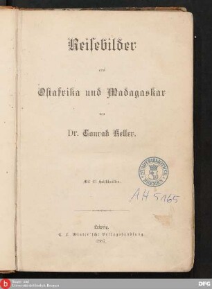 Reisebilder aus Ostafrika und Madagaskar