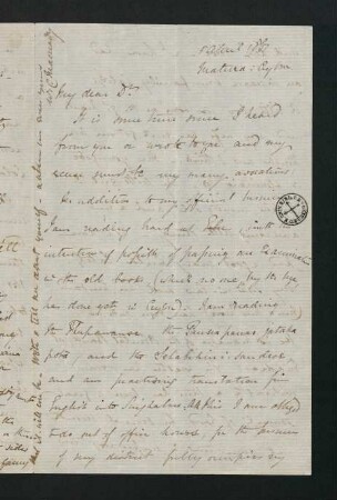 Brief vom 5. April 1867