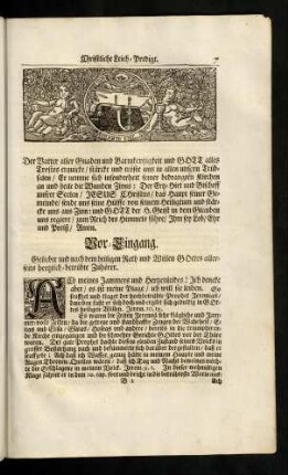 7-13, Der Vatter aller ...; Vor-Eingang; Leichen-Tert; Eingang