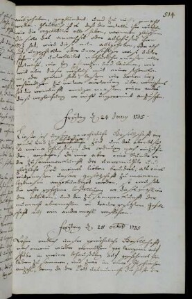 Freytag d 24 Juny 1735.