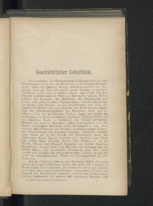 Geschichtlicher Ueberblick.
