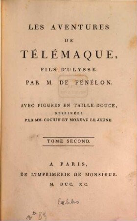 Les Aventures De Télémaque, Fils D'Ulysse. 2