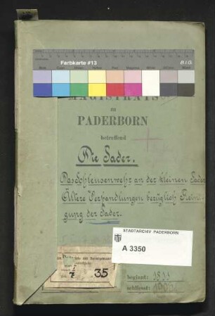 Schleusenwehr kleine Pader und Reinigung