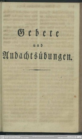 Gebete und Andachtsübungen