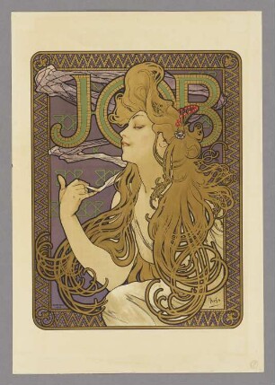 Werbeplakat für Zigarettenpapier der Marke Joseph Bardou Company