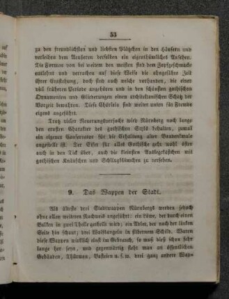 9. Das Wappen der Stadt.