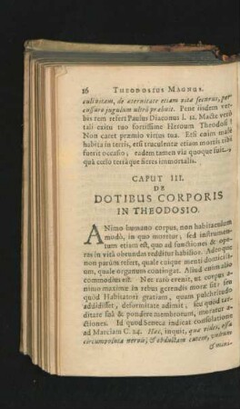 Caput III. De Dotibus Corporis In Theodosio.