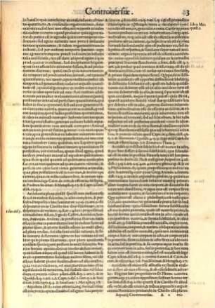Controversiae Inter D. Thomam Et Coeteros Theologos, Ac Philosophos