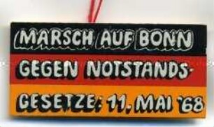 Marsch auf Bonn gegen Notstandsgesetze, Mai 1968