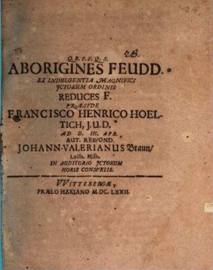 Aborigines feudales