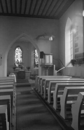 Freiburg, Haslach: Melanchthonkirche, evangelische Kirche, Innenansicht