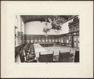 Sitzungssaal (?) im Rathaus.