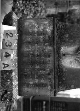 Grabstein 234 (neu: 770 ?): Grabstein 234A (neu: 770)
