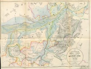 Map of the country forming the Bankee Basin near the delta head of the Mahanuddy river, in the province of Orissa