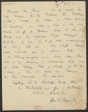 Brief an Willy Strecker, Ludwig Strecker und Ludwig Strecker (senior) an B. Schott's Söhne : 19.02.1922