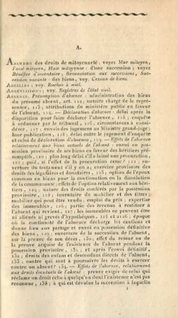 [Répertoire alphabétique et raisonné du Code Napoleon]