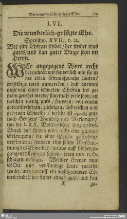 LVI. Die wunderlich-gefügte Ehe