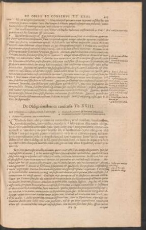 De Obligationibus ex consensu. Tit. XXIII.