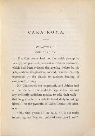 Cara Roma, 2
