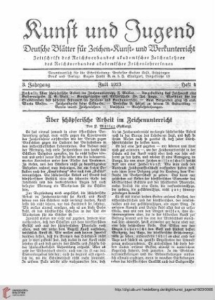 N.F. 3.1923 S.67-71: Über schöpferische Arbeit im Zeichenunterricht