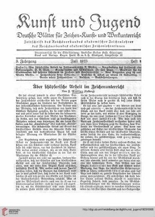 N.F. 3.1923 S.67-71: Über schöpferische Arbeit im Zeichenunterricht