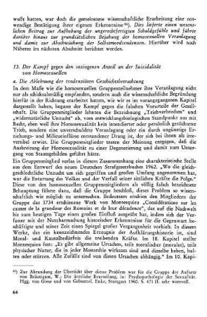 a) Die Ablehnung der tendenziösen Geschichtsbetrachtung