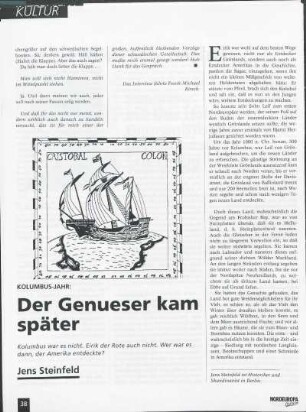 Kolumbus-Jahr: Der Genueser kam später