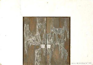 Entwurf Türgestaltung Kamen Friedhofskapelle / Metallschmelze