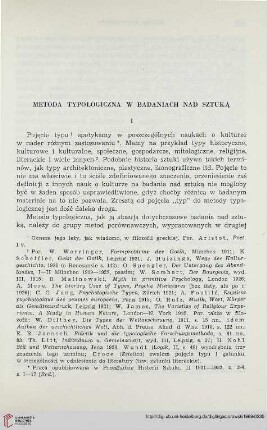 Metoda typologiczna w badaniach nad sztuką