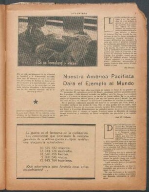 Nuestra América pacifista dará el ejemplo al mundo