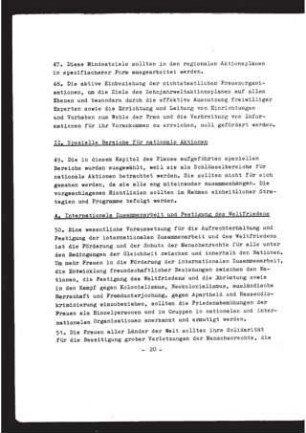 II. Spezielle Bereiche für nationale Aktionen
